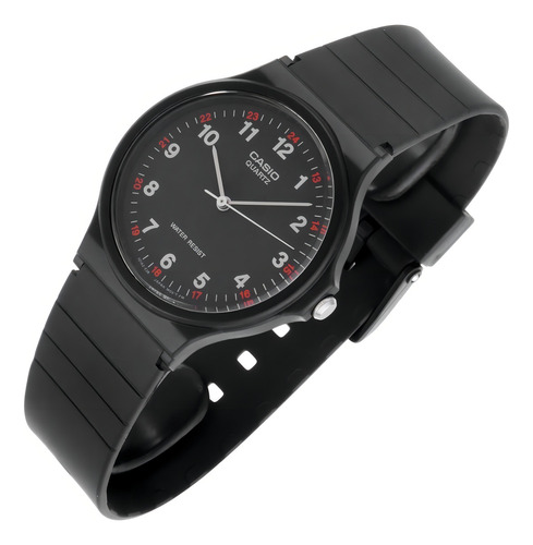 Reloj Pulsera Casio Mq-24-1bl Con Correa De Resina Color Neg