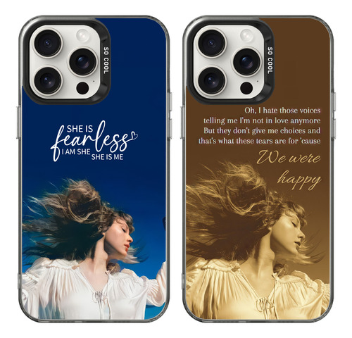 Funda Para iPhone Taylor Swift Fearless Case 2pcs Flsimdb02