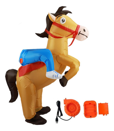 Disfraz Inflable Para Montar A Caballo, Accesorio Para
