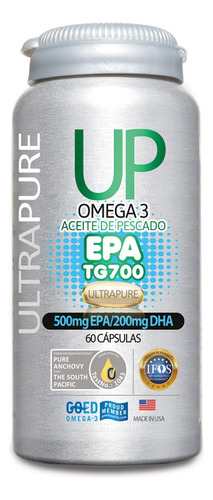 Omega Up Tg Epa 700, 60 Cáp.  (500 Epa/200 Dha X Cáp.)