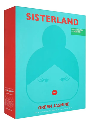 Perfume Benetton Green Jasmine 80ml + Body Lotion 75ml Febo