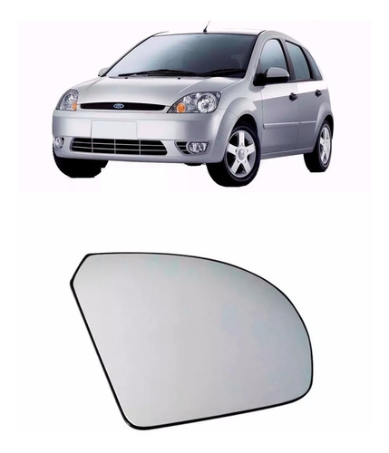 Vidrio Espejo Retrovisor P/ Ford Fiesta 2003 A 2012 Derecho