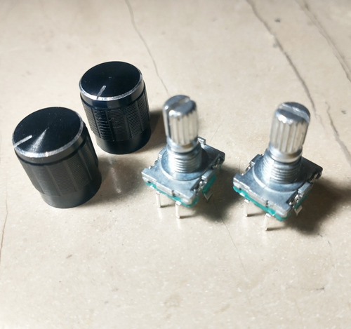 5pzas Potenciometro Digital Encoder 20ppr Con Swtich 15mm (Usado)