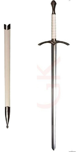 Espada De Gandalf Glamdring Blanca 100 Cm Con Funda