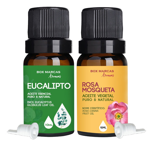 Aceite Esencial De Eucalipto + Aceite Vegetal Rosa Mosqueta