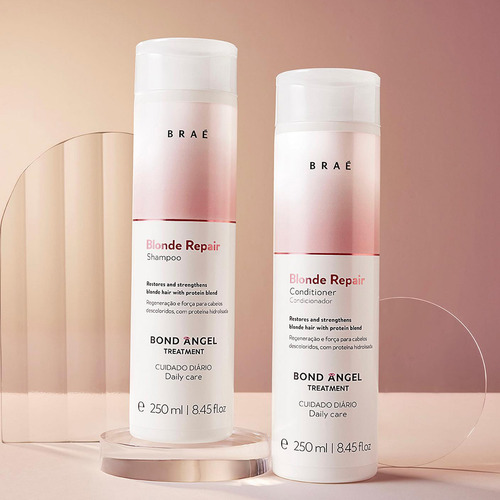 Kit Braé Blond Repair Duo E Cronograma Capilar Color