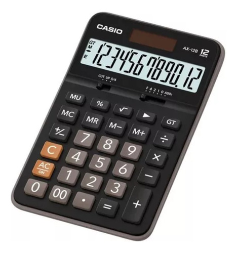 Calculadora Casio De Escritorio Color Negro Ax-12b