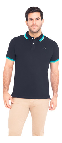 Polo Oscar De La Renta Azul Hombre B23knp051