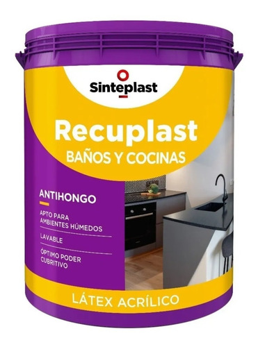 Recuplast Baños Y Cocinas Antihongo 4l Sinteplast