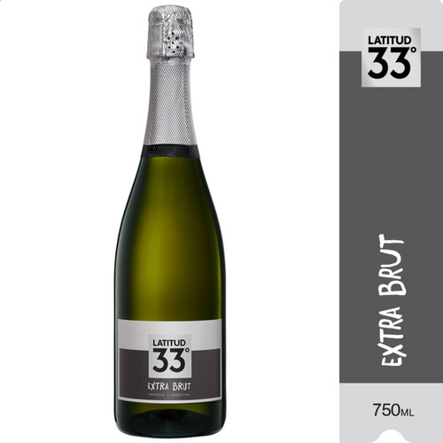 Champagne Latitud 33 Extra Brut Espumante 750ml Botella X1