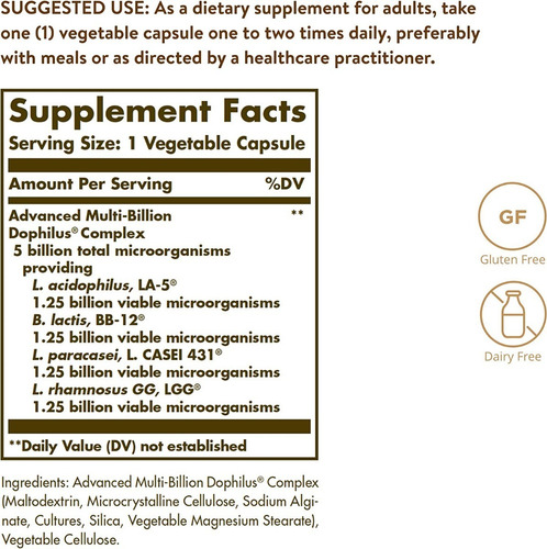 Advanced Multi-billion Dophilus 5 Billon 60 Capsulas Solgar