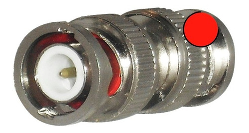 5 Conectores Barril Bnc Macho Video Cable Siames Coaxial