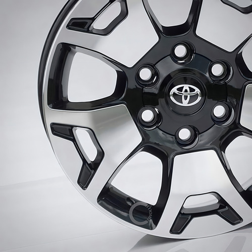 Jogo De Rodas Toyota Hilux Aro 22 Srx Diamond Srx Srv Cor Preta Diamantw