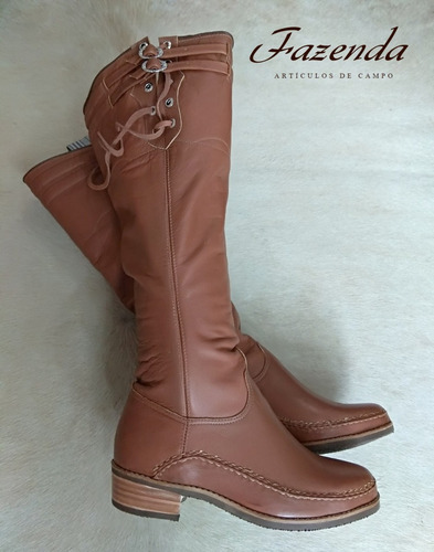 Bota Acordonada Marrón