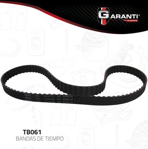 Imagen 1 de 1 de Banda Tiempo Chevrolet Chevette 1.6l 1979-1987