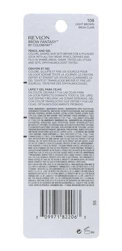 Revlon Brow Lápiz Fantasy Gel Por Colorstay, Marrón Claro