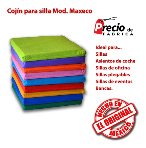 Cojín Maxeco Para Silla Banquetera $20 C/u