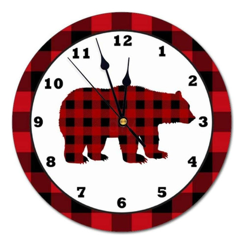 Yyone Reloj De Pared Decorativo Para Cocina, Búfalo, Oso A C