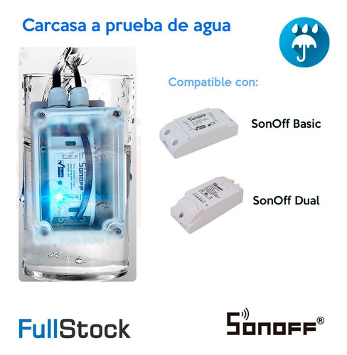 Carcaza Impermeable Ip66 Compatible Con Equipos Sonoff