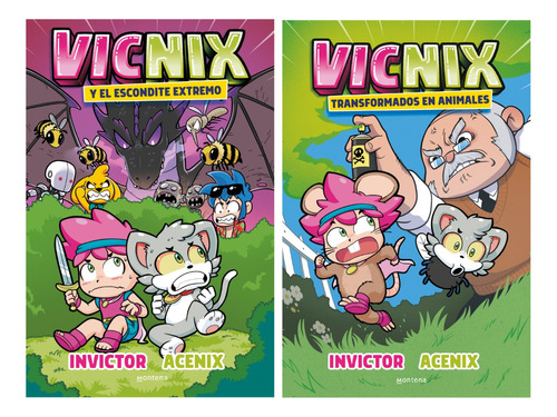 Vicnix 3 Y 4 - Acenix E Invictor - Montena - 2 Libros