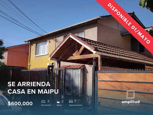 Casa 3d+2b Maipu (a Pasos Cam. A Melipilla) (84815)