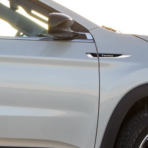 Adesivo Aplique Lateral Fiat Toro 2016/2021 Emblema Resinado