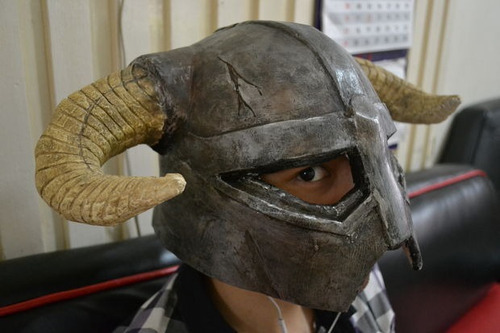 Planos Casco Dovahkiin Vikingo Conan Guerrero Del Caos