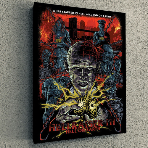 Cuadro De Pelicula De Terror Hellraiser 3 Ilustracion