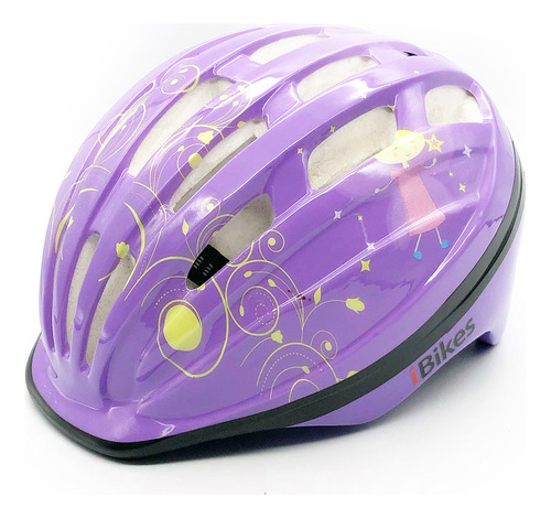 Casco Infantil Ibikes Hb6-2 Hada Lila Xs