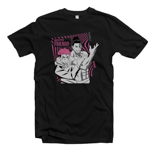 Playera Anime Jujutsu Yuji Itadori Besto Friendo A2