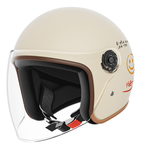 Casco De Moto Eléctrica Half Helmet Para Hombre Y Mujer Four