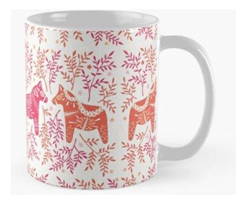 Taza Sueco Dala Horses - Melon Palette Calidad Premium