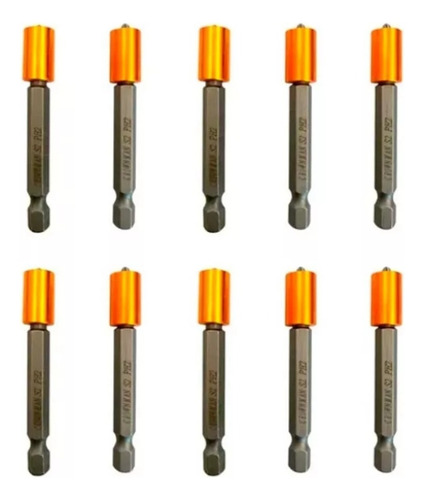 Set / Juego 10 Puntas Philips Hexagonal S2-ph2 Magnética