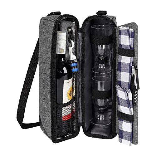 Bolso Botella De Vino Allcamp Compartimento Enfriador, ...