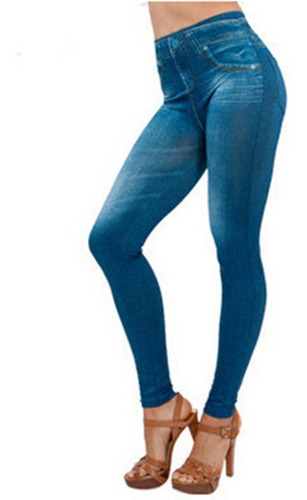 Leggins Tipo Jeans Mujer Pantalones De Mezclilla Mujer