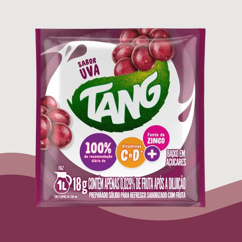 Suco Tang Em Pó 18g Pack C/4 Sabores - 1 De Cada Wxz