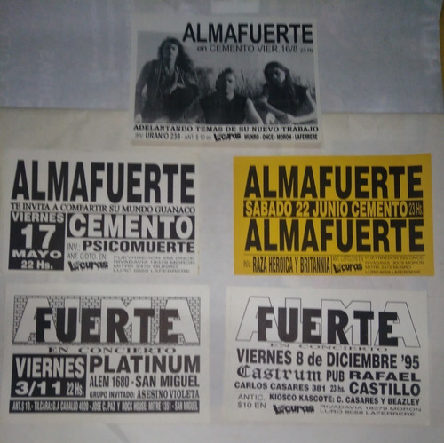 Almafuerte - Volante Publicitario 11 - Primeras Épocas Flyer