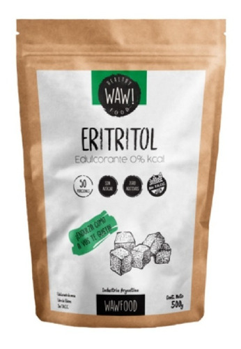 Eritritol Wawfood | Keto | 0% Índice Glucémico | X500g