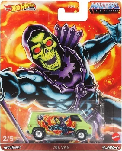 Hot Wheels Premium 70s Van Skeletor Masters Of The Universe Color Verde Lima