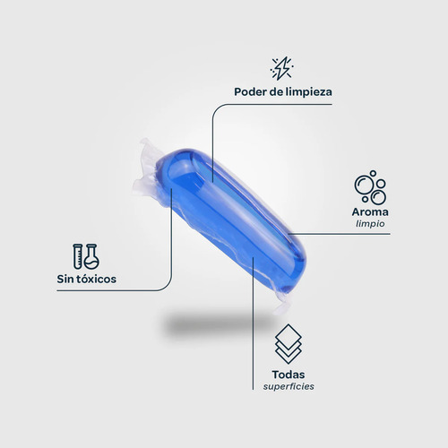 Limpiador Ecologicio Eco Flopp Multiusos Botella Y Capsula