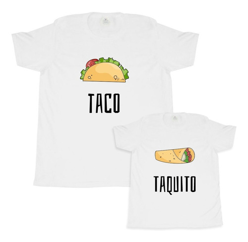 Kit Playeras Taco Y Taquito - Día Del Padre