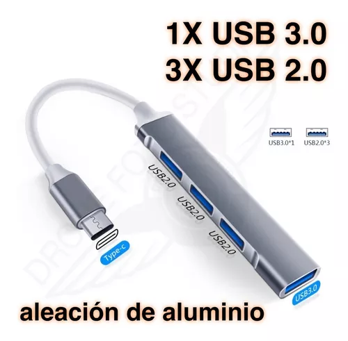 Tipo C USB Hub De Alta Velocidad 3.0 4 Puertos Multi Splitter Adaptador OTG  Para Ordenador Portátil Gao Jiahui unisex