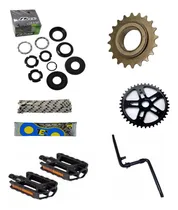 Comprar Kit Pu002Fbicicleta Aro 20 Corrente+catraca+jogo De Centro+pedal