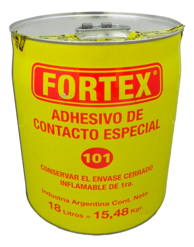 Adhesivo De Contacto Cemento Pegamento Fortex 15,48 Kg. C