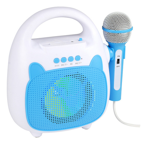Parlante Karaoke Inalámbrico Micrófono Music Makers -yamanca Celeste