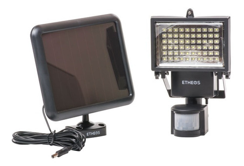 Reflector Led Solar 60 Led Sensor Movimiento 700lm Exterior