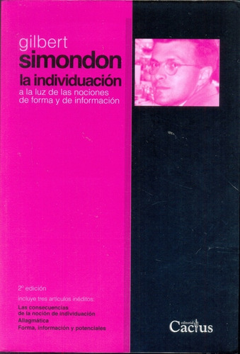 La Individuación.. - Gilbert Simondon