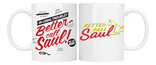 Tazón Taza Serie Tv Better Call Saul Breaking Bad 320ml 