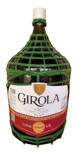 Vinho Brasileiro Tinto Suave Girola Garrafa 4,5l