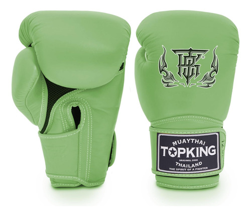 Guantes De Boxeo Top King 8 Oz Verde